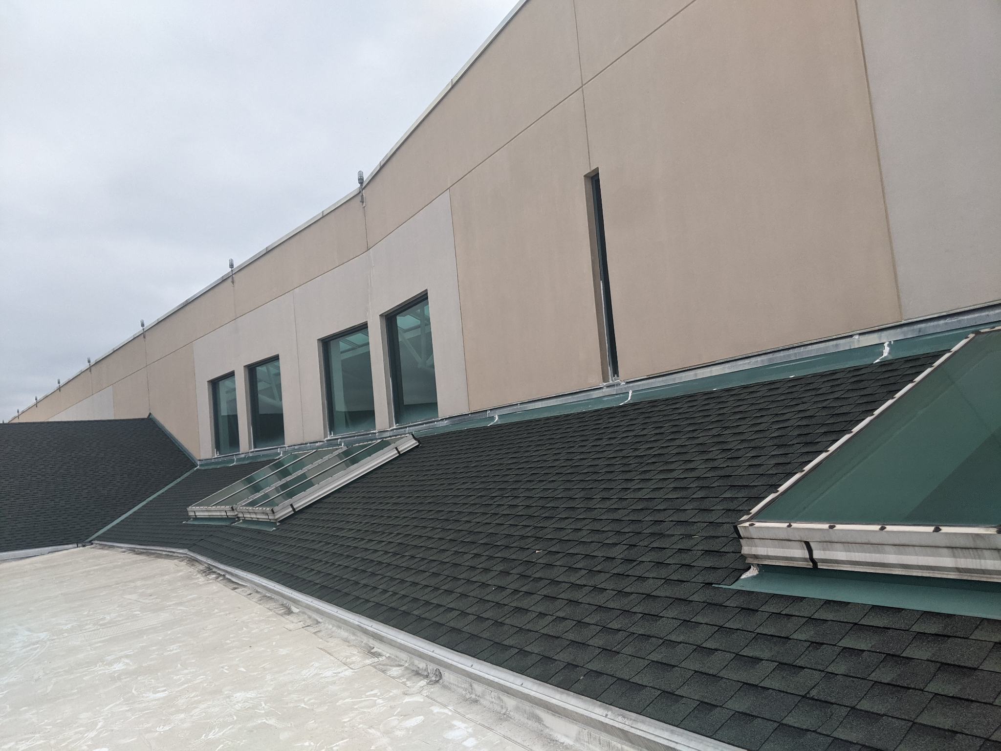 Mall Roof with Skylights